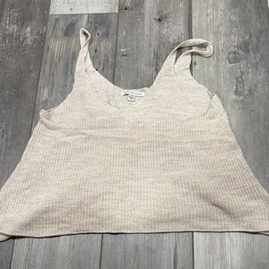 American Eagle Outfitters Light Brown Knit Tank